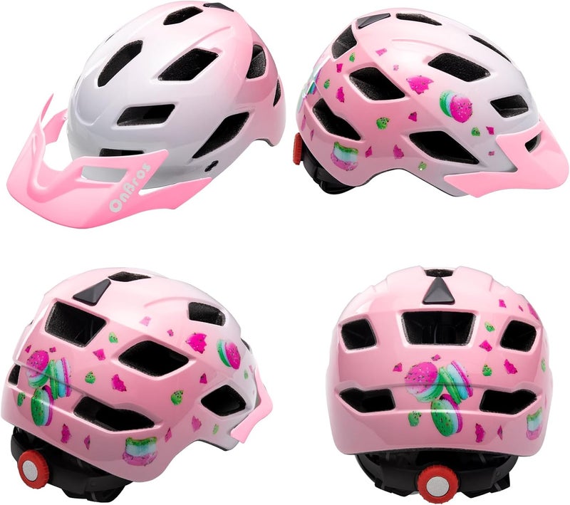 OnBros Kids Bike Helmet - Bike Helmets for 5-14 Boys or Girls with Visor, Children Bicycle Helmet for Skateboard Mountain Scooter Road Cycling, Lightweight and Adjustable 50-57CM - Image 2
